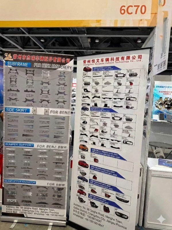 BPM team at Canton Fair Suzuki parts booth