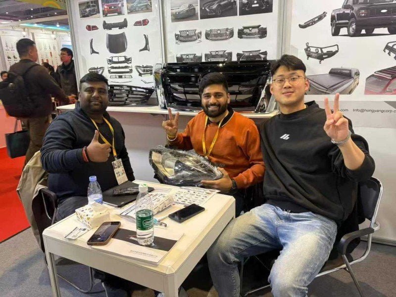 Business meeting with international auto parts distributors